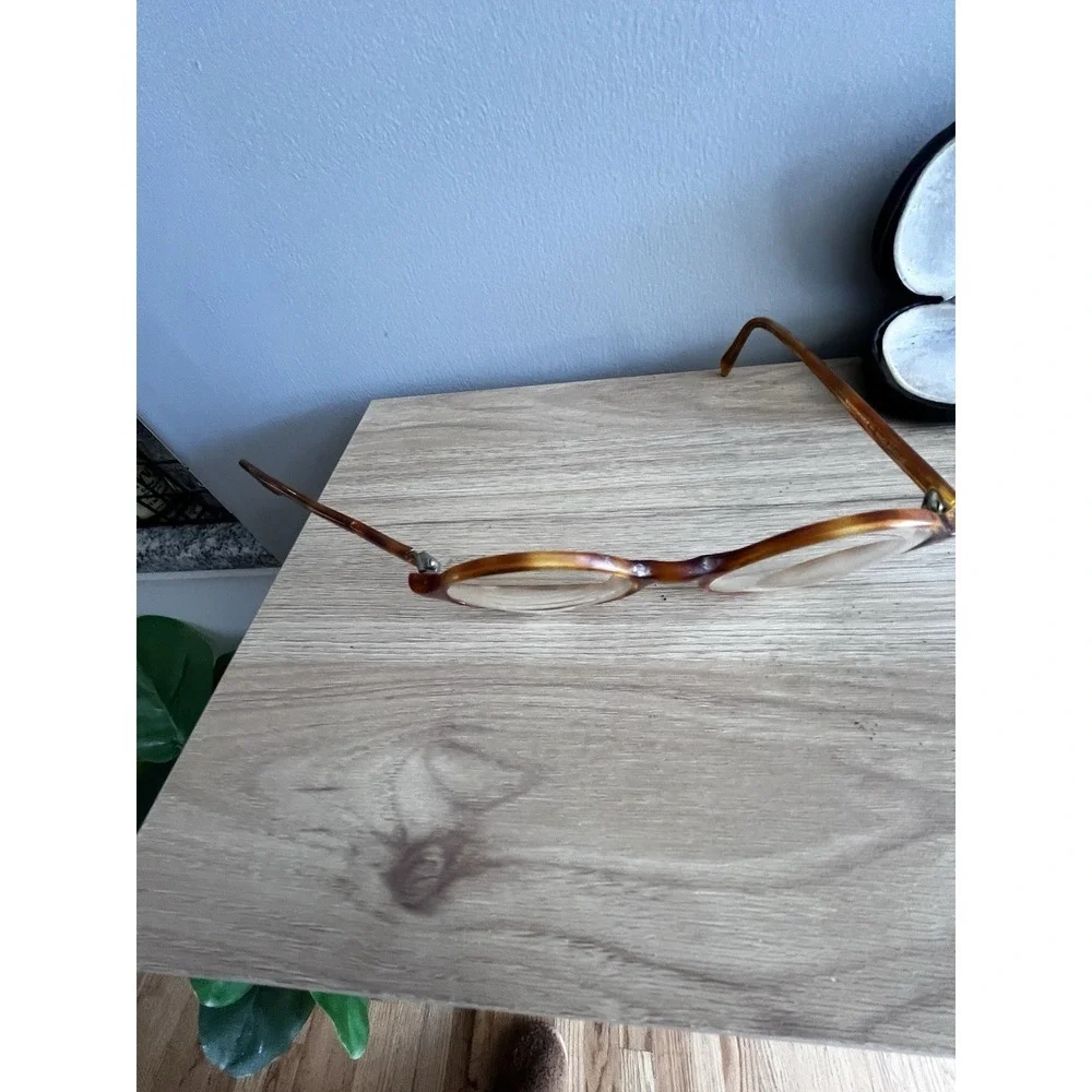 Anglo American England Optical Honey Tortoise Frames Only *need Repair